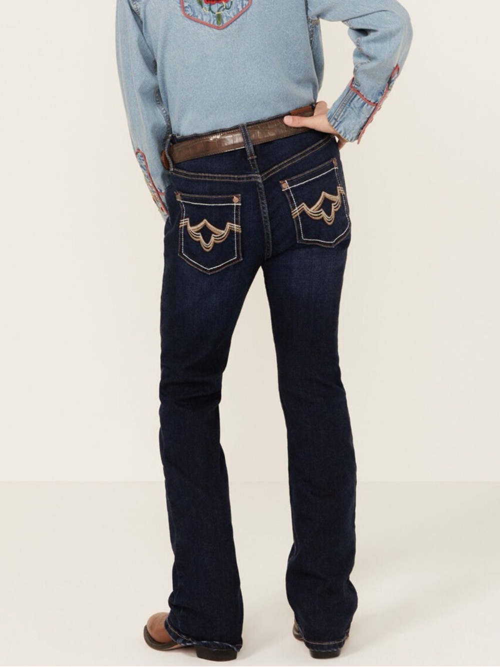 Shyanne Women’s Mid Rise Bootcut Denim Jeans. New